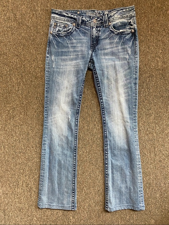 Miss Me Denim - Miss Me Women's Light Blue Bootcut Jeans with Faded Detailing